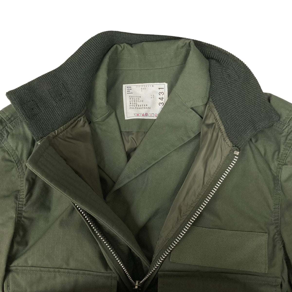 sacai(サカイ) Rip Stop Jacketミリタリージャケット24-03431M