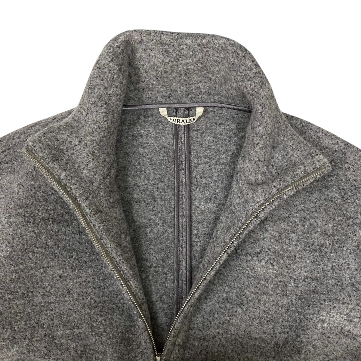 AURALEE(オーラリー) WOOL LING YARN MILLED JERSEY ZIP BLOUSON