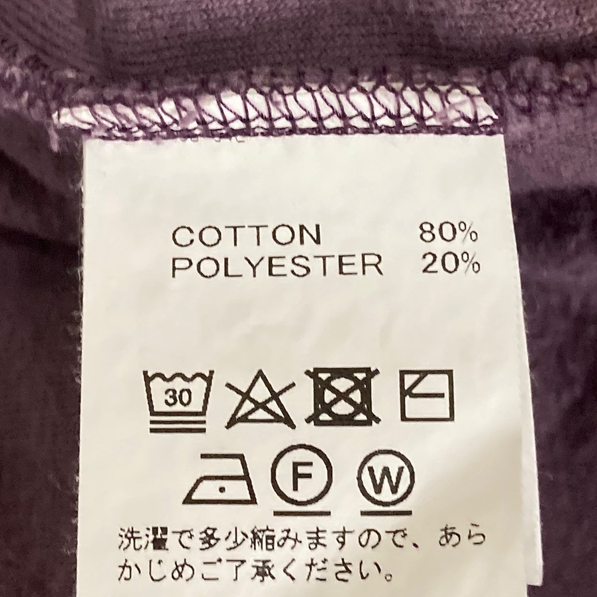 DAIRIKU BIGGIE Velor Shirtトレーナージャケット19AW S-4 古着・中古-8枚目のアイテム画像