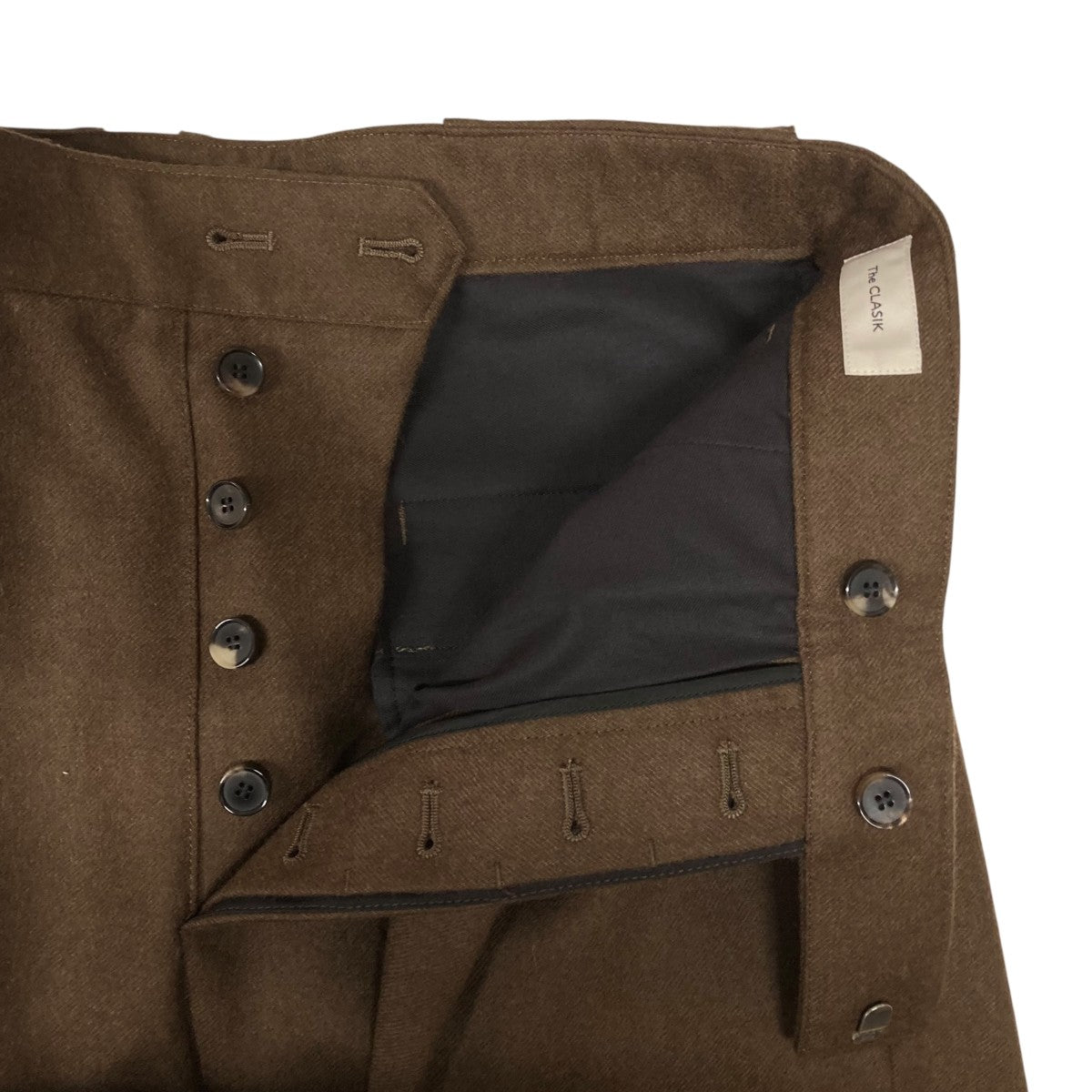 The CLASIK(ザ・クラシック) BACK BELT TROUSERウールスラックス