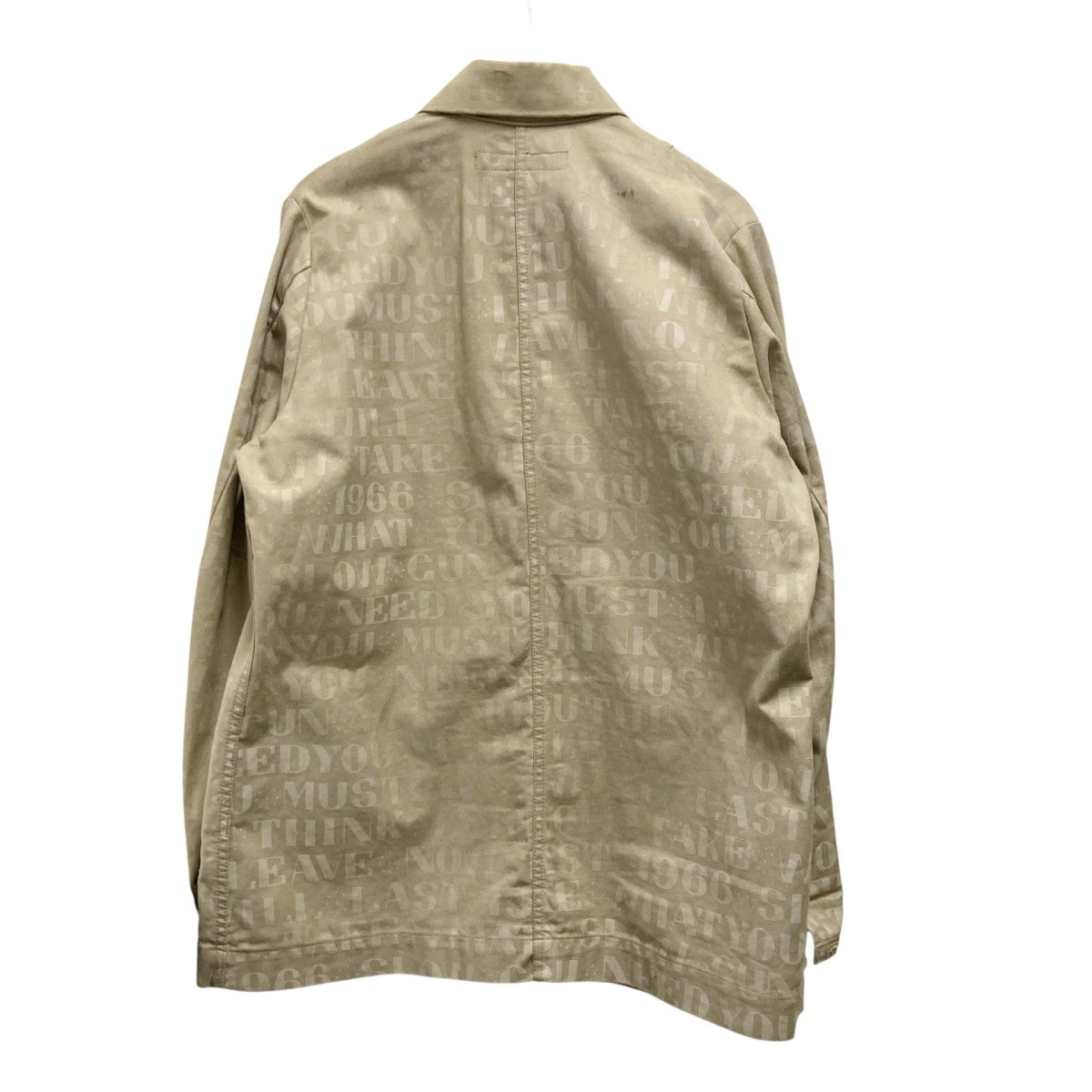 SLOWGUN 総柄ワークジャケット 古着・中古-2枚目のアイテム画像