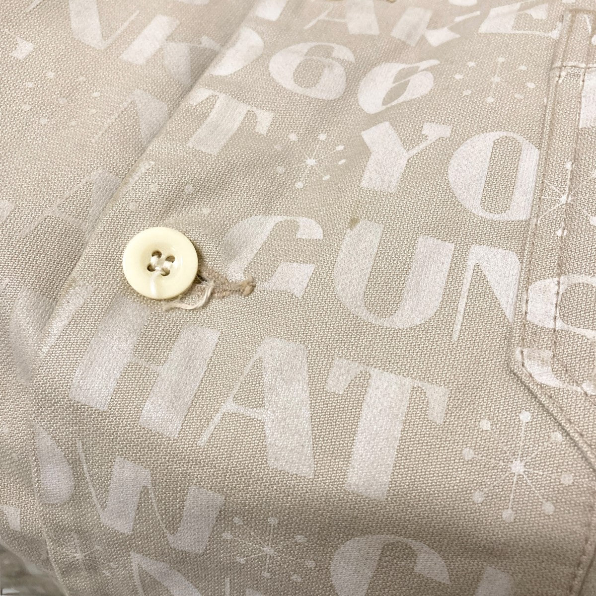 SLOWGUN 総柄ワークジャケット 古着・中古-6枚目のアイテム画像