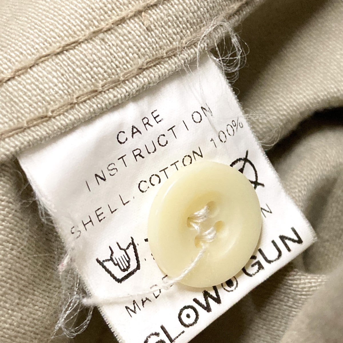 SLOWGUN 総柄ワークジャケット 古着・中古-9枚目のアイテム画像