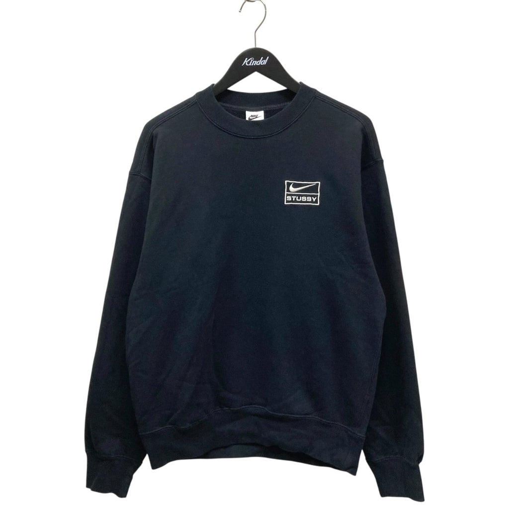 NIKE×STUSSY(ナイキ×ステューシー) Washed NRG Fleece CrewneckスウェットDO5310-010 ブラック サイズ:  XS 