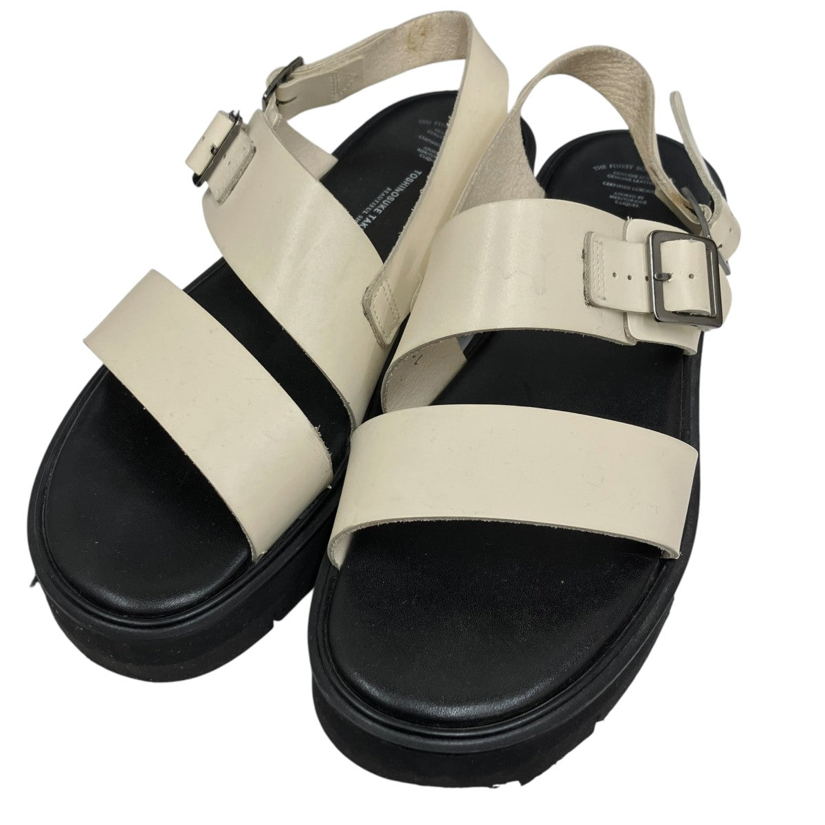 TOSHINOSUKE TAKEGAHARA BEAUTIFUL SHOES S．S．BELT SANDALSサンダル12004245 古着・中古-1枚目のアイテム画像