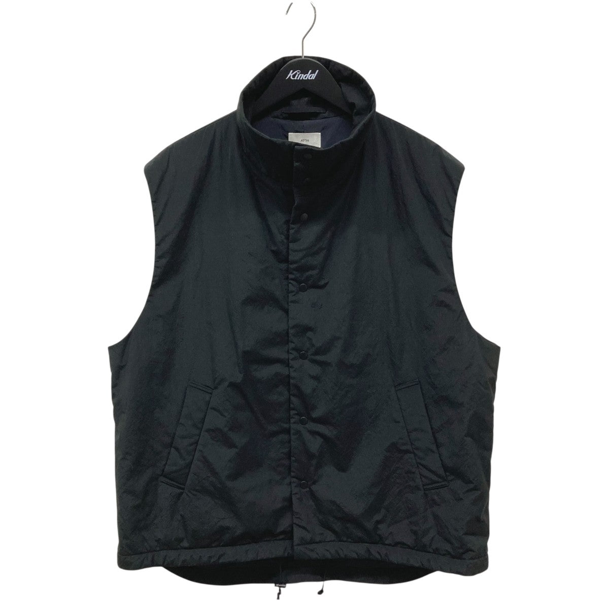 ATON(エイトン) 23AWTECHNO COTTON PADDED VESTダウンベスト