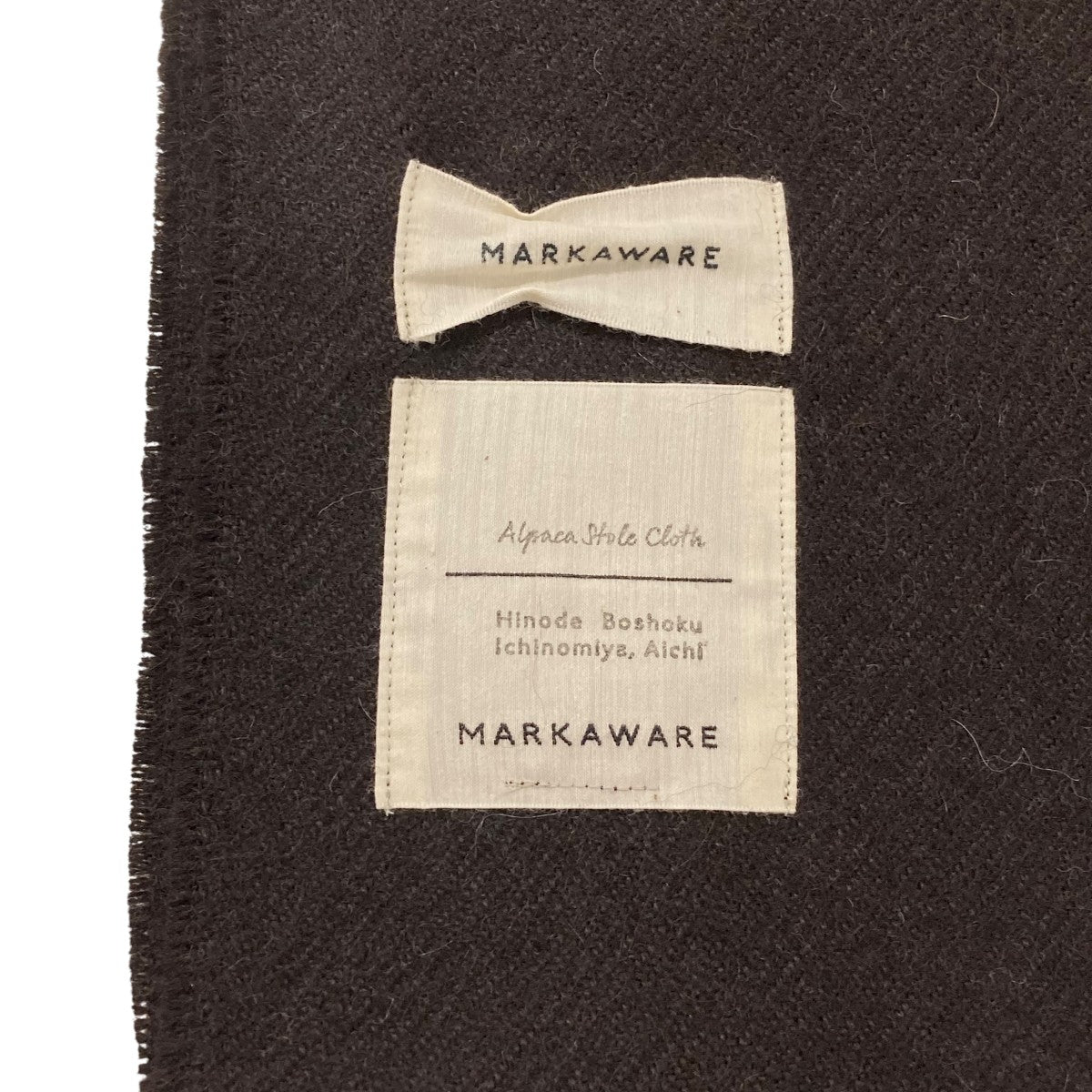 MARKAWARE(マーカウェア) Alpaca StoleアルパカストールA23C