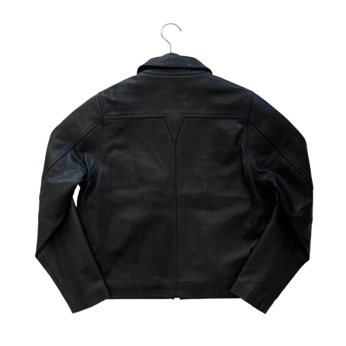 Black 6-Zip Trucker JacketレザージャケットRN171298
