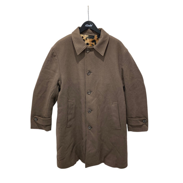 WACKO MARIA(ワコマリア) 裏地レオパードコート ブラウン サイズ M