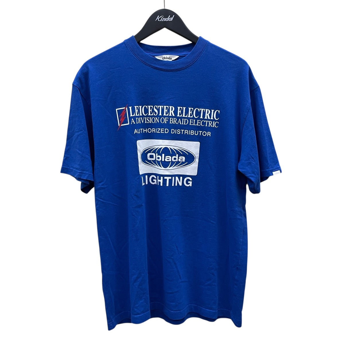 オブラダ oblada ELECTRIC TEE 半袖Tシャツ M2410CU05 ブルー サイズ：FREE oblada(オブラダ) ELECTRIC TEE半袖TシャツM2410CU05 M2410CU05