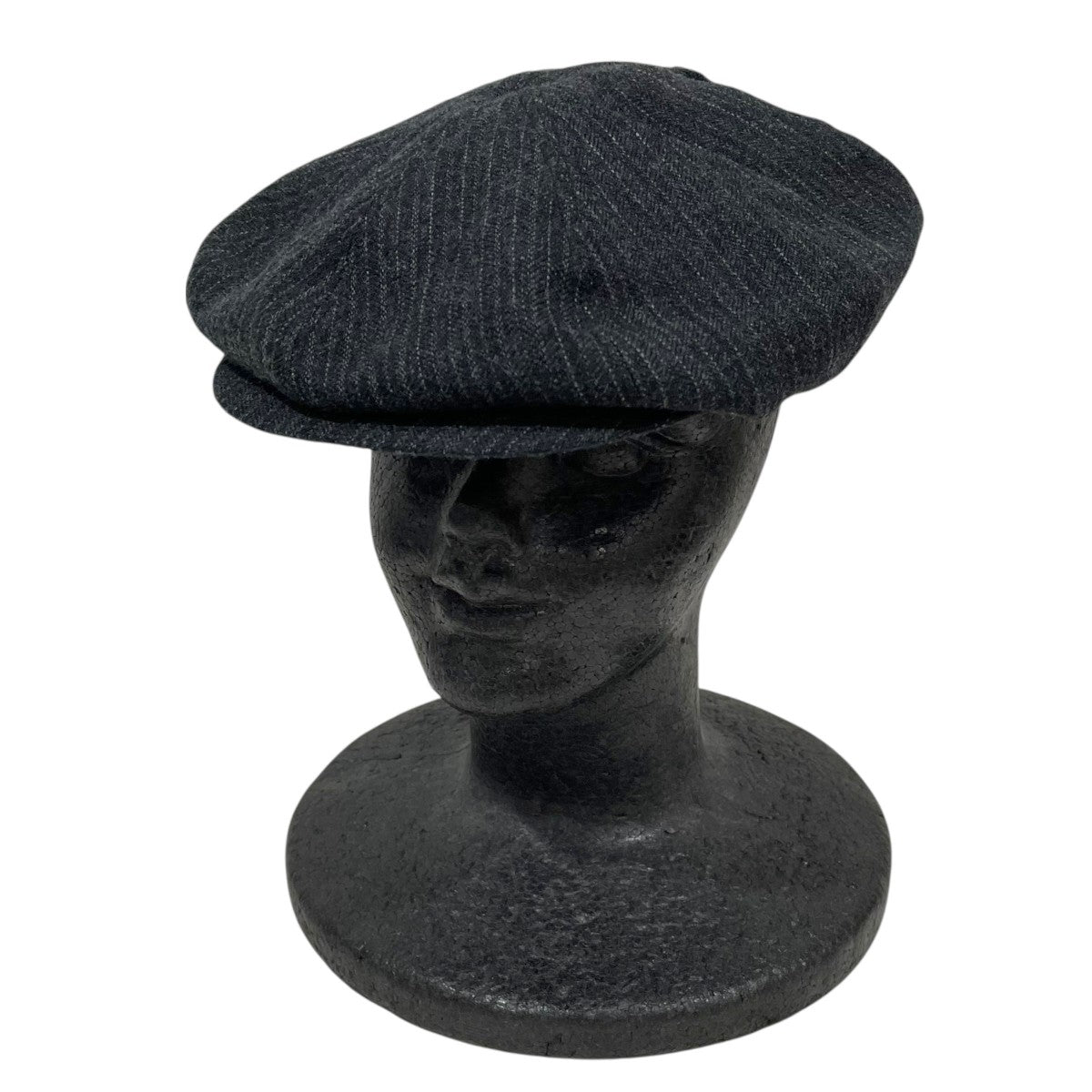 ストライプ柄キャスケット FANCY WOOL PEAKED CAP ファンシーウール ピークドキャップ 242OJ-HT01
