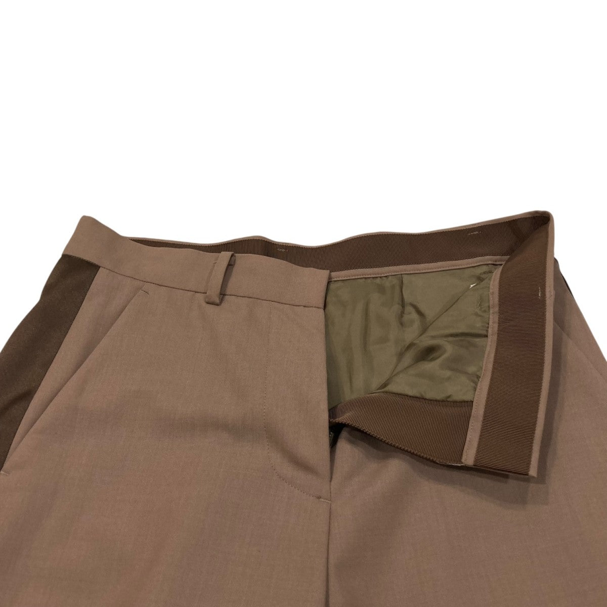 sacai(サカイ) センタープレスパンツ22-05905 22-05905 ベージュ