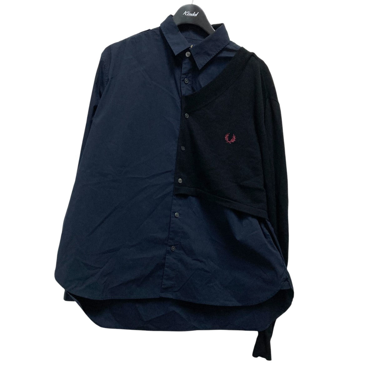 FRED PERRY(フレッドペリー) Knit Layard Shirtニットドッキング