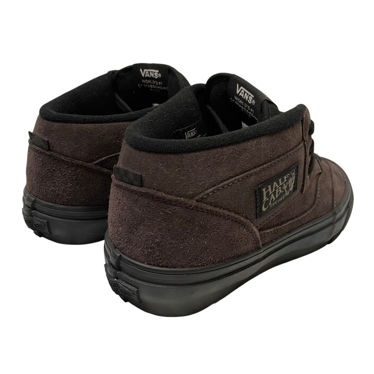 VANS SK8 HALF CAB '92 VCU DARK BROWN BLACK バンズ スニーカー Vans Skate Half Cab 92 VCU Dark Brown White Suede Shoes
