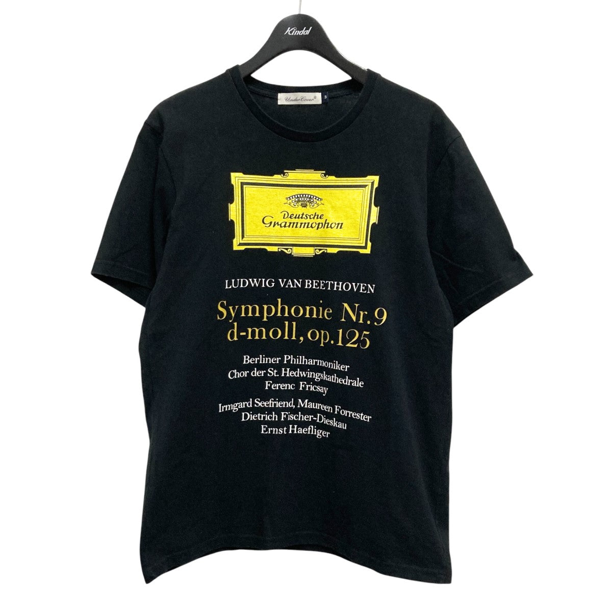 UNDERCOVER(アンダーカバー) BEETHOVENプリントTシャツ ブラック