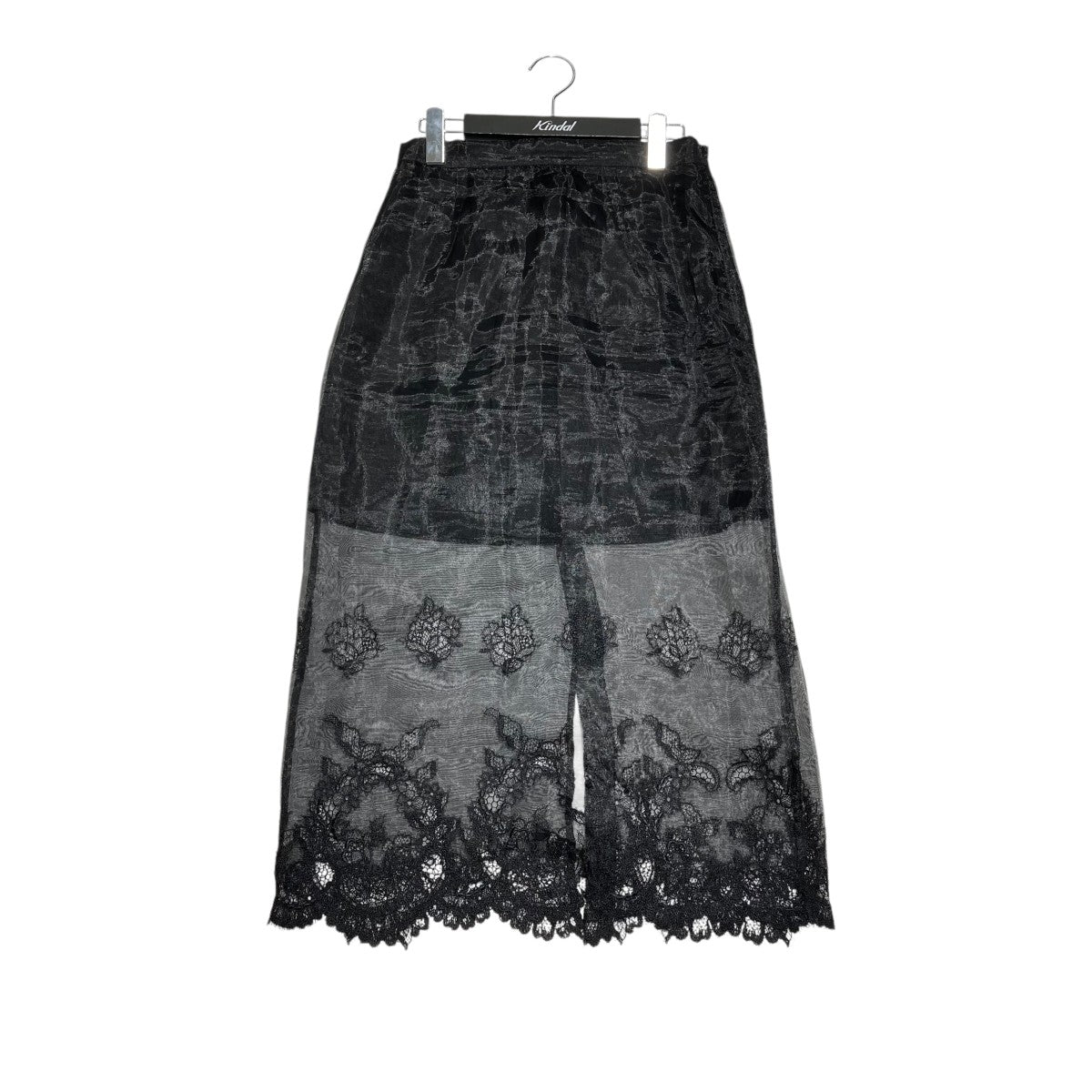 venit(ヴェニット) embroidery laceレース スカート ブラック