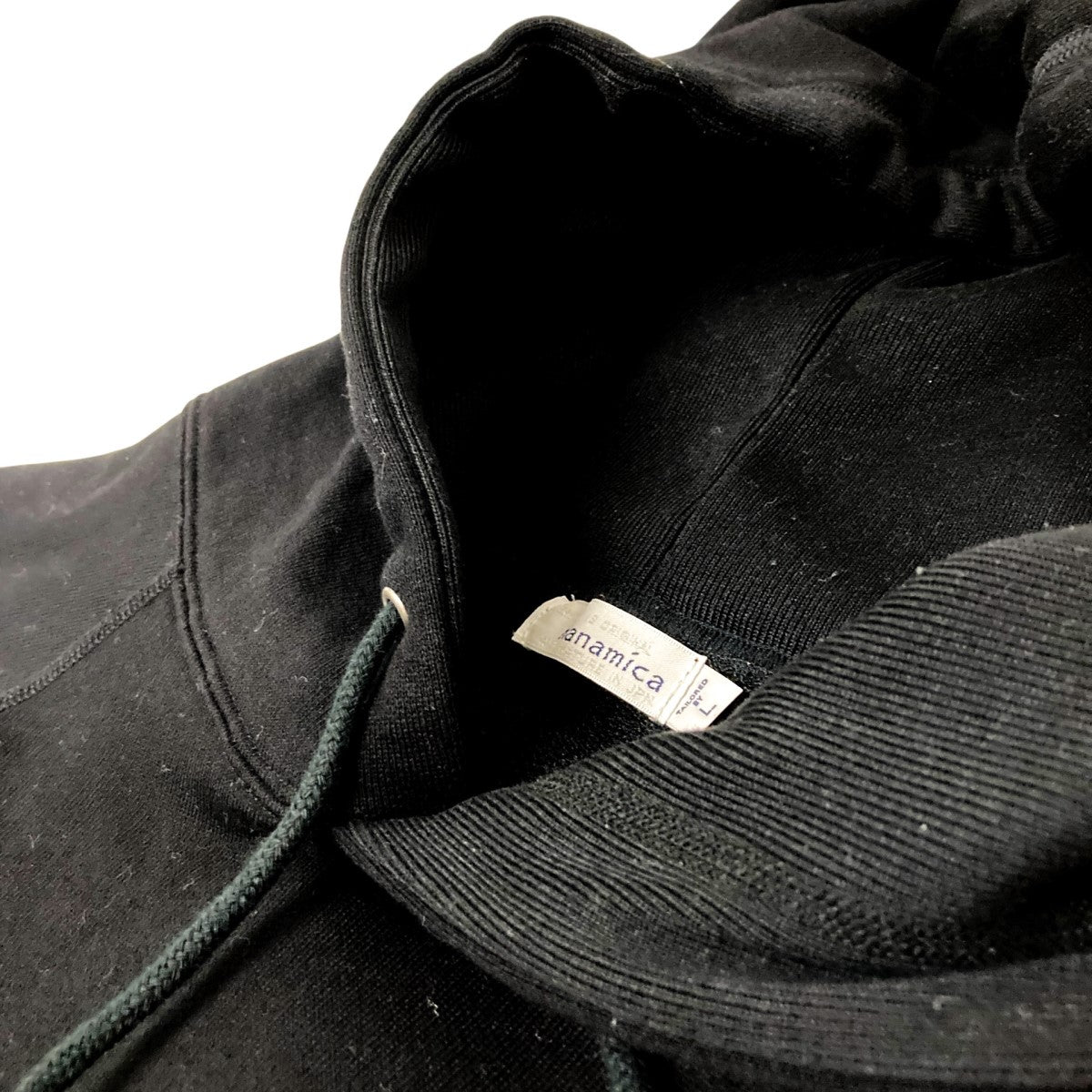 ○★新品未使用　nanamica（ナナミカ） プルオーバーパーカー　L　ブラック nanamica(ナナミカ) プルオーバーパーカーSUHF352 SUHF352 ブラック