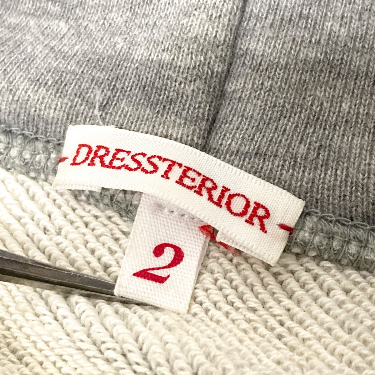 DRESSTERIOR 吊り裏毛ライトプルオーバー 古着・中古-4枚目のアイテム画像
