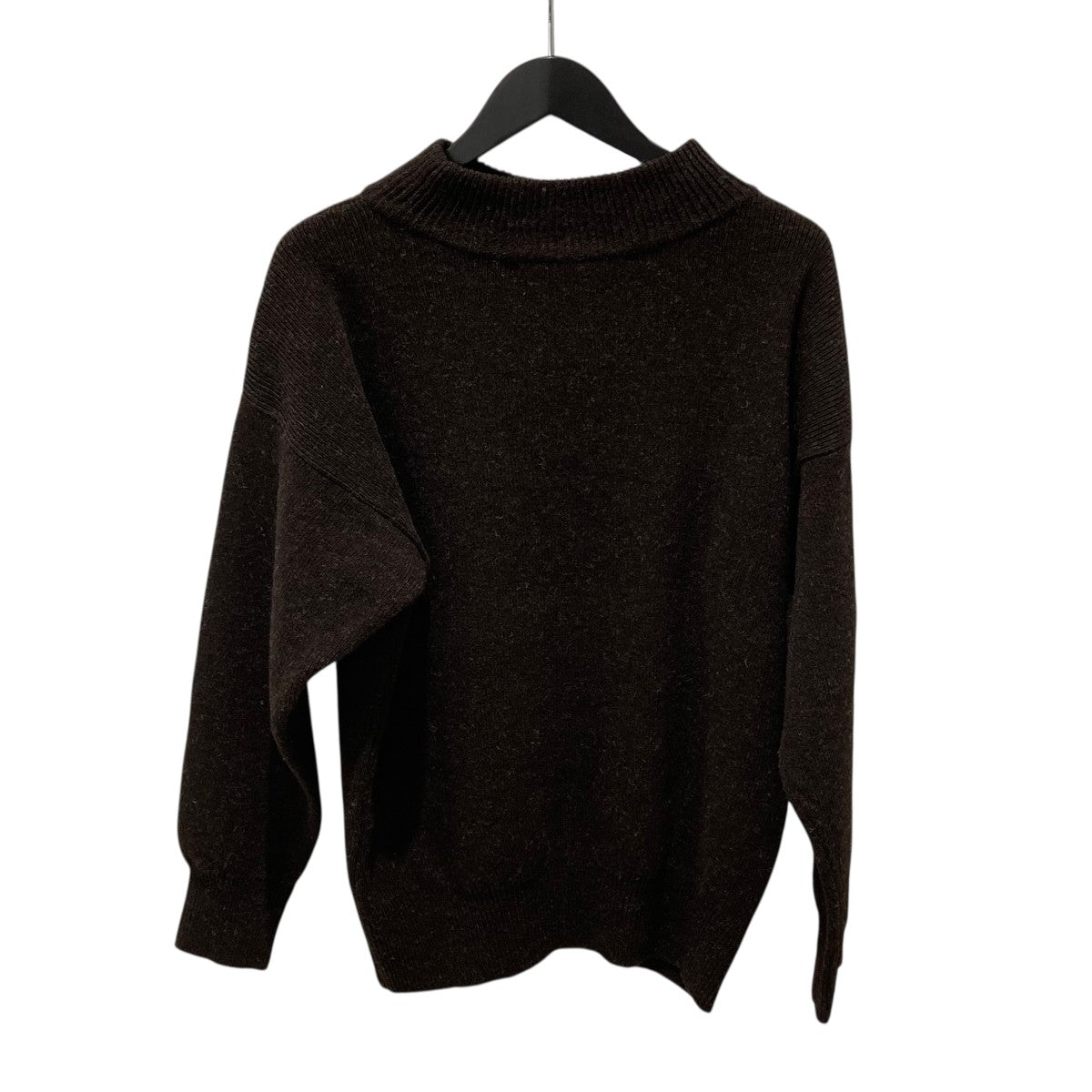 Hard twisted Shetlandwool GOB sweaterプルオーバーニット1233009