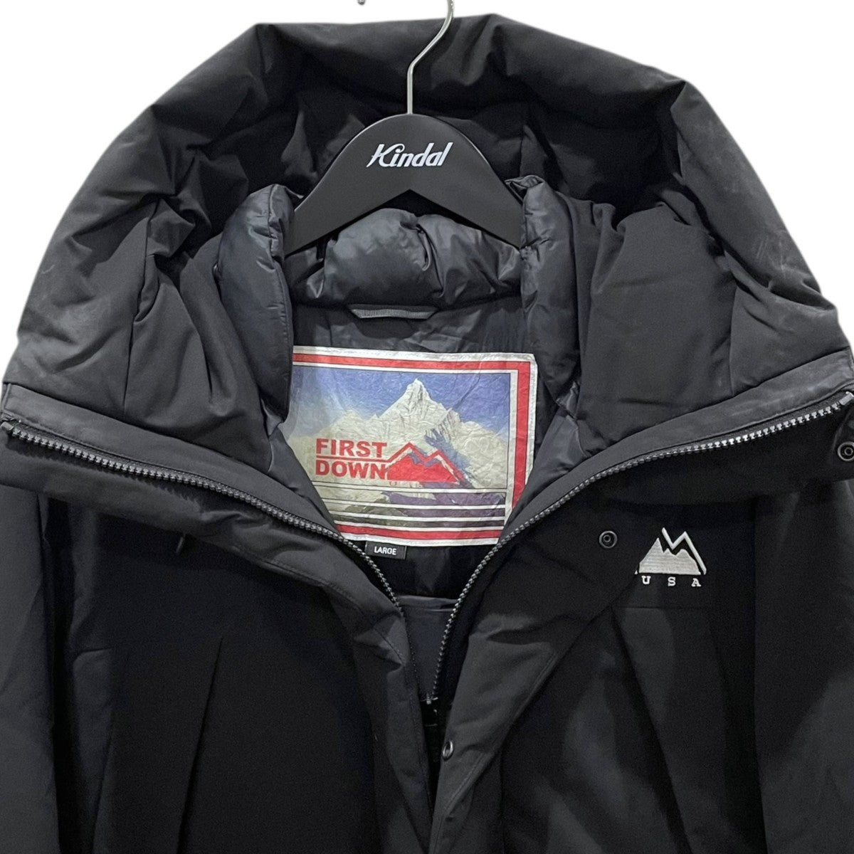 FIRST DOWN×FREAK'S STORE 21AW パネルショートダウンジャケット