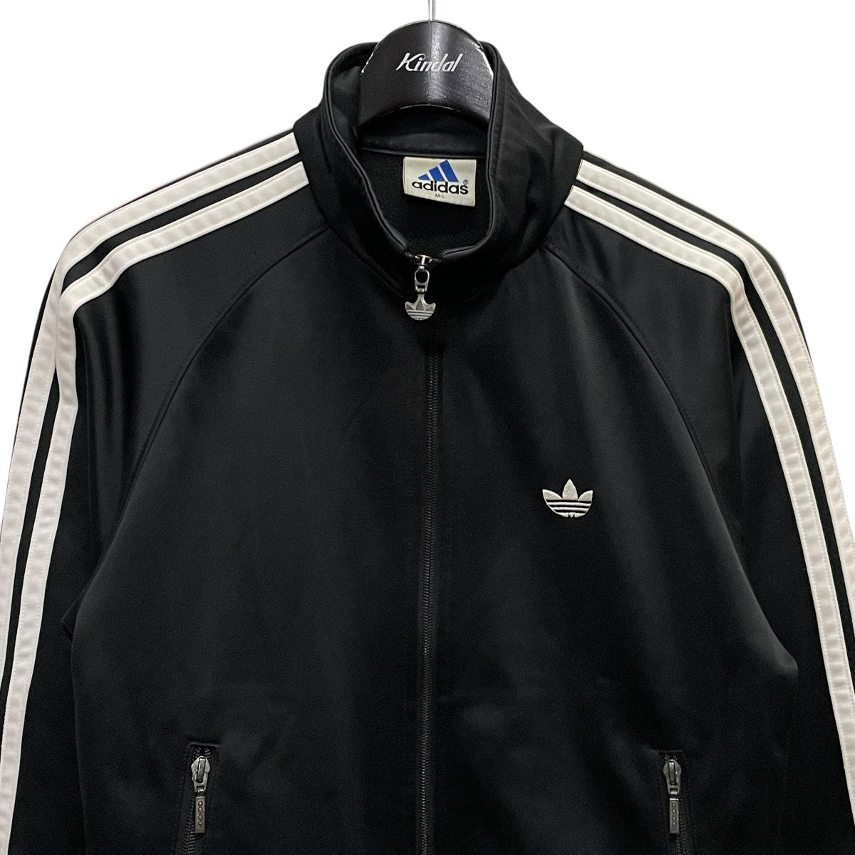 90s adidas（アディダス）トラックジャケット/ブラック - メルカリ