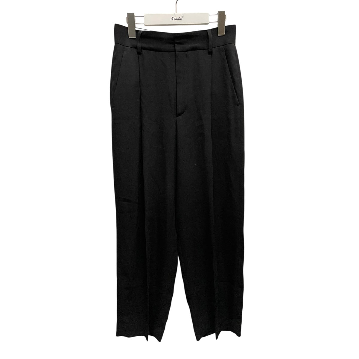 6(ROKU) GEORGETTE TUCK PANTS ブラック 32 6（ロク）の「＜6(ROKU)＞GEORGETTE TUCK PANTS/パンツ