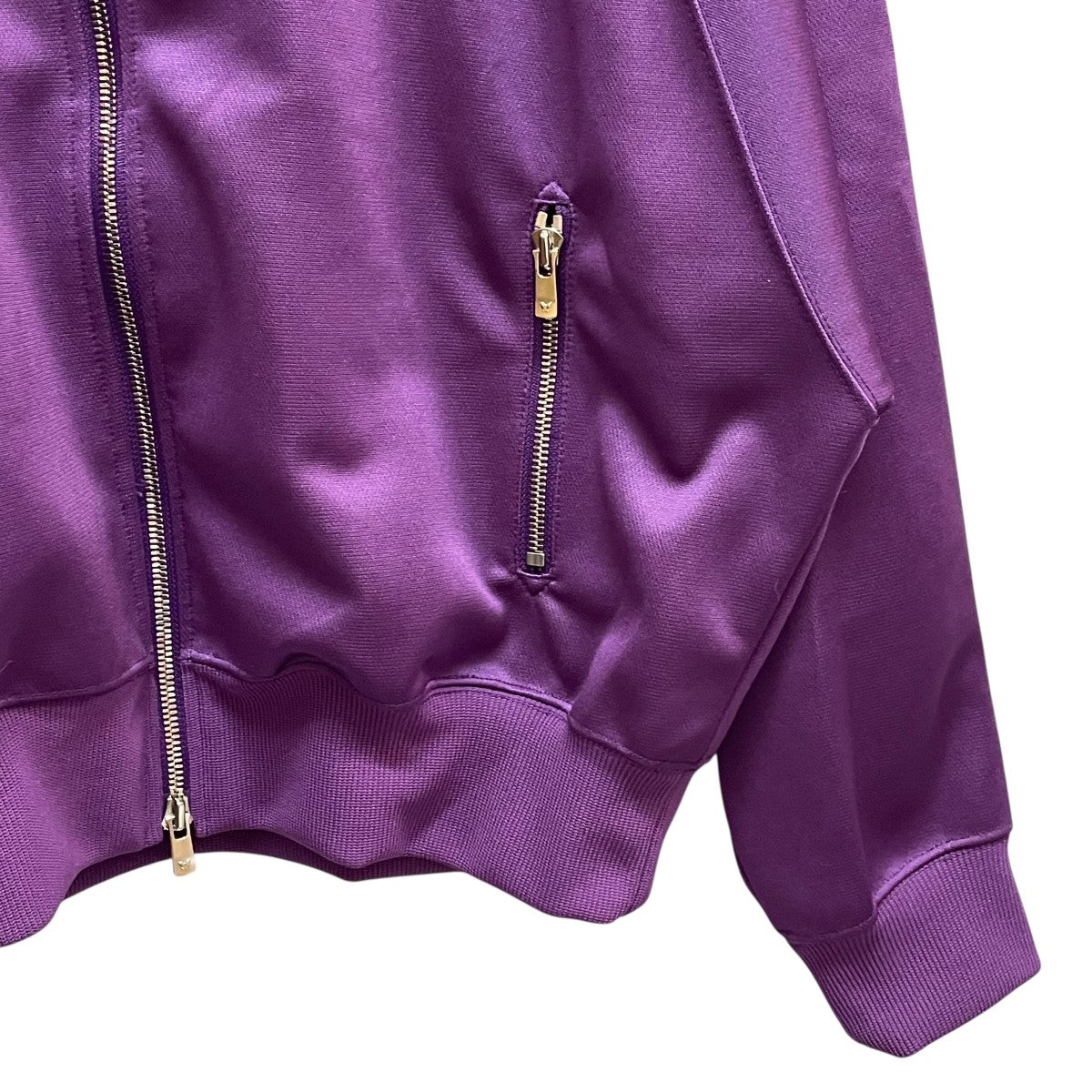 needlesパープル上 Needles/別注 Track Jacket PolySmooth Black×Purple｜Daytona