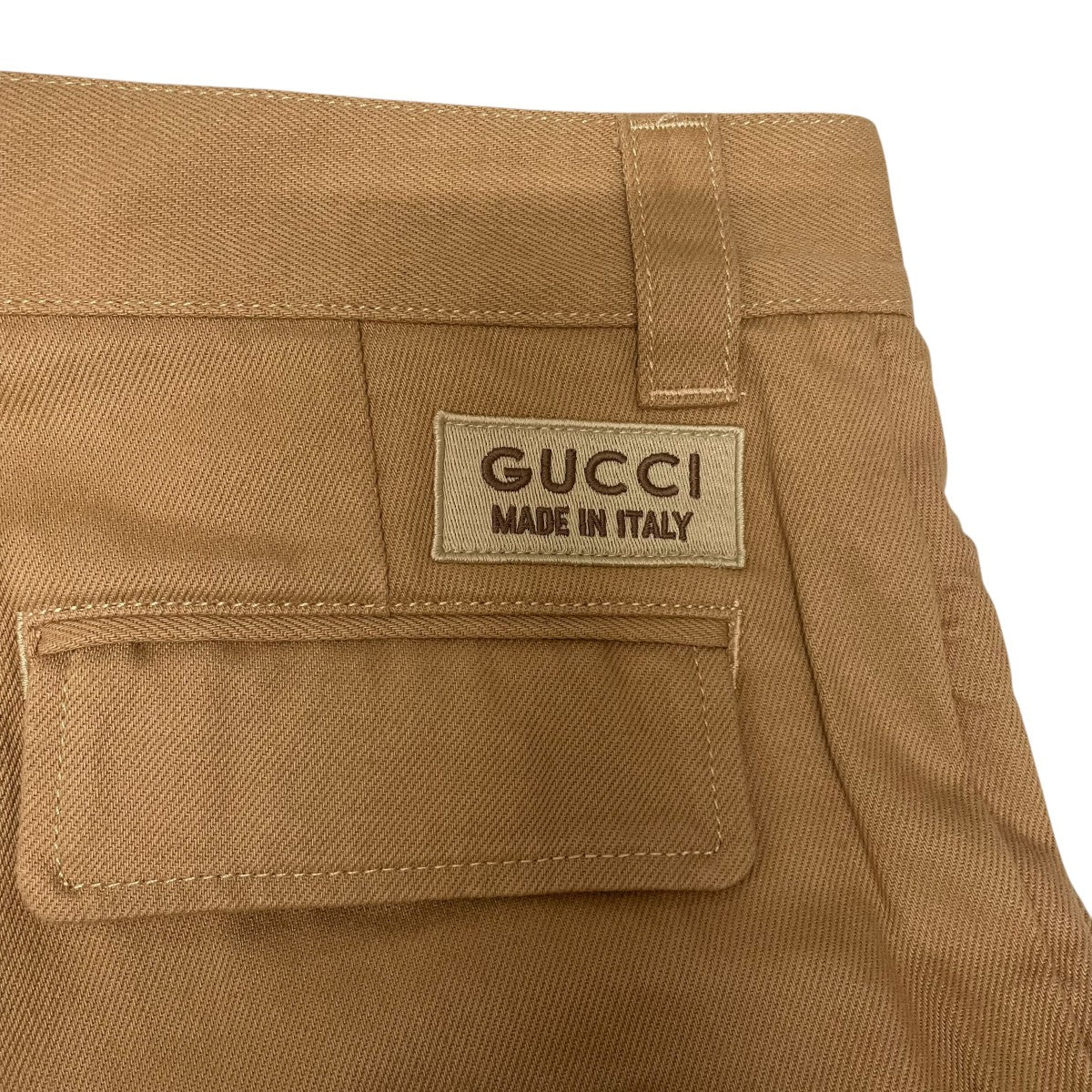 GUCCI GG ディテール オーガニックデニム ベージュ サイズ：46 GUCCI(グッチ) GGディテール オーガニックデニムパンツ 771458 771458