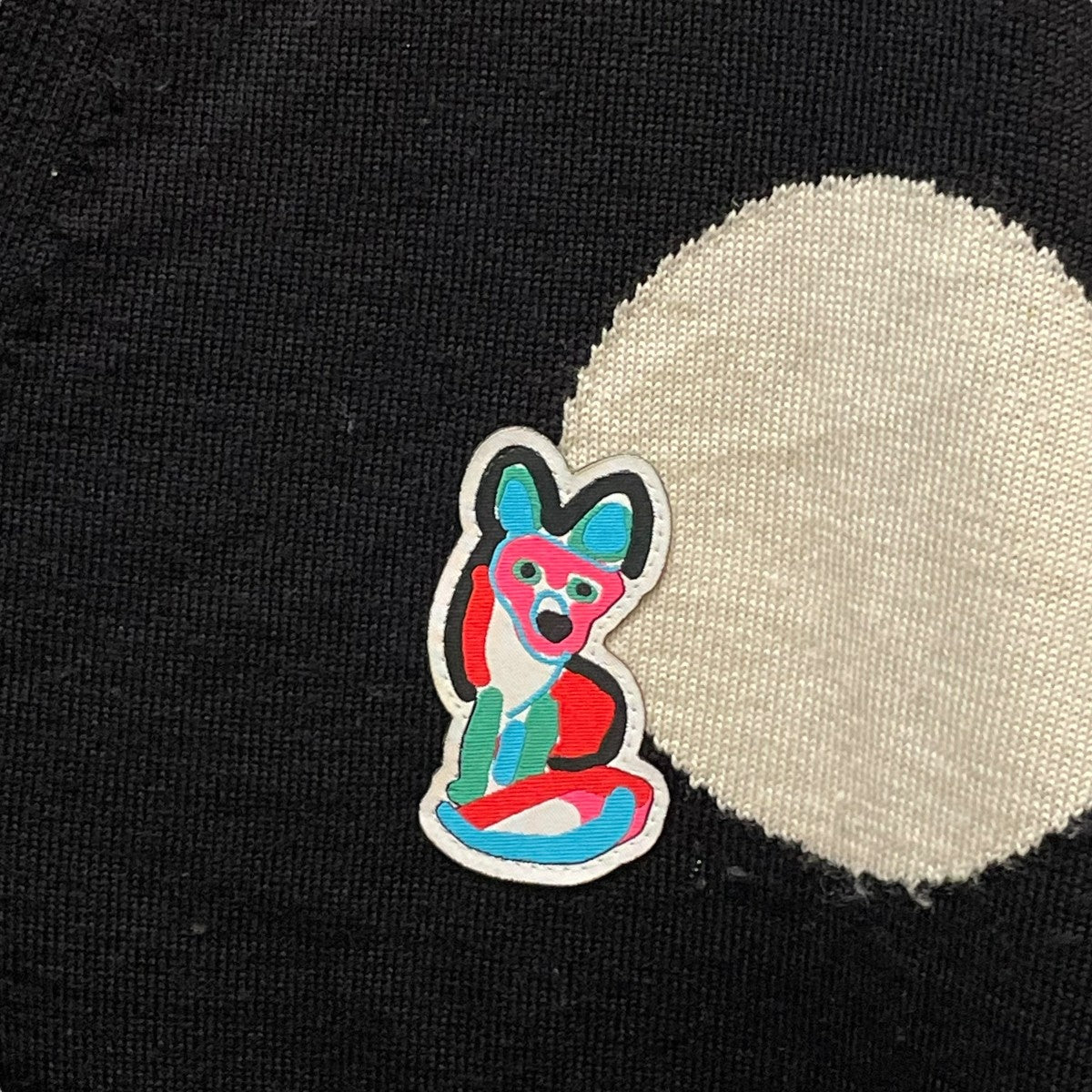 アシッド メゾン キツネ ACIDE MAISON KITSUNE EU00571KT1036 カーディガン ブラック サイズ：M ACIDE MAISON KITSUNE(アシッド メゾン キツネ) EU00571KT1036