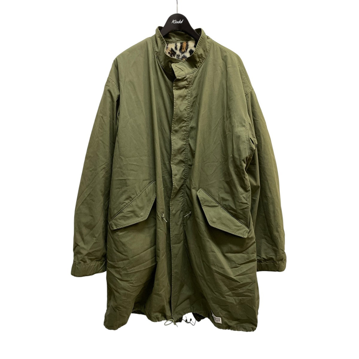22AWMODS COATヒョウ柄ライナー付きコート