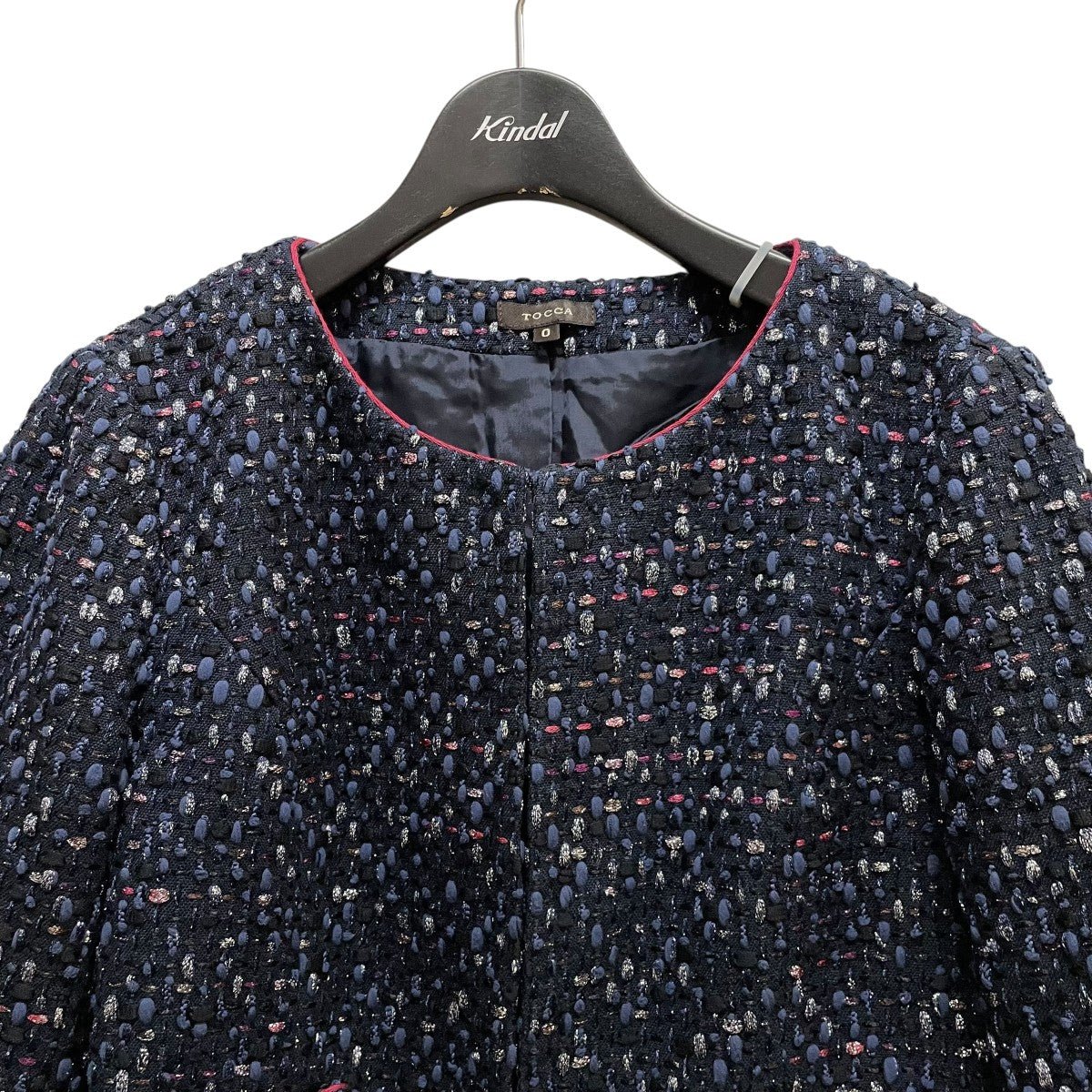 トッカ　ワンピースセットアップ　size0 TOCCA(トッカ) セットアップワンピース ネイビー サイズ 0