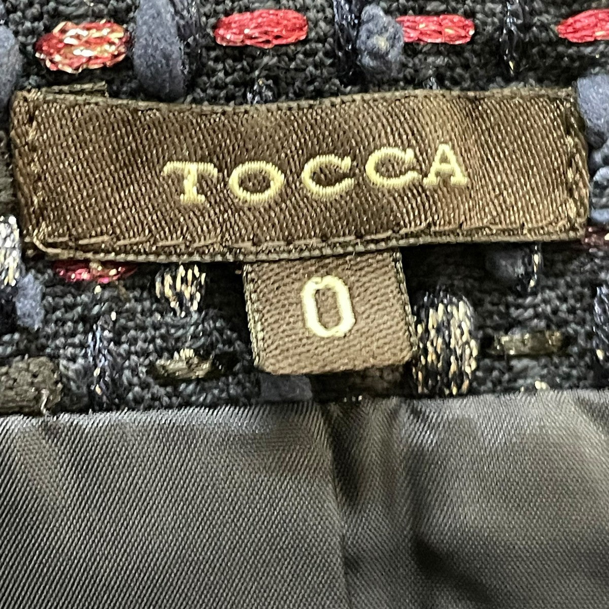 トッカ　ワンピースセットアップ　size0 TOCCA(トッカ) セットアップワンピース ネイビー サイズ 0