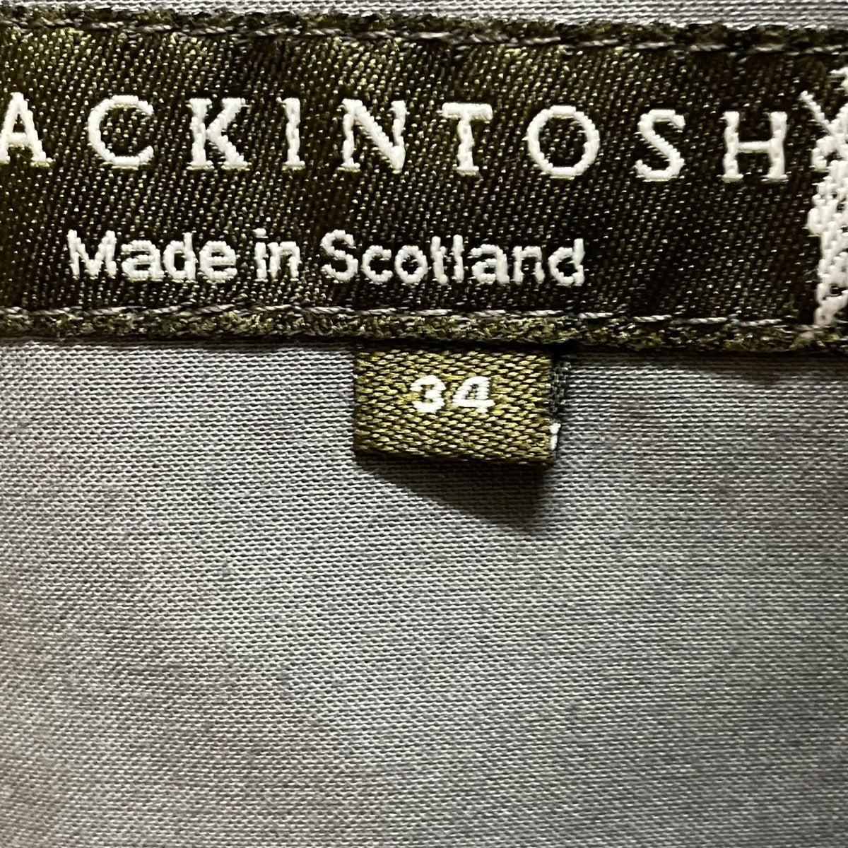 MACKINTOSH(マッキントッシュ) ゴム引きコート グレー サイズ 34