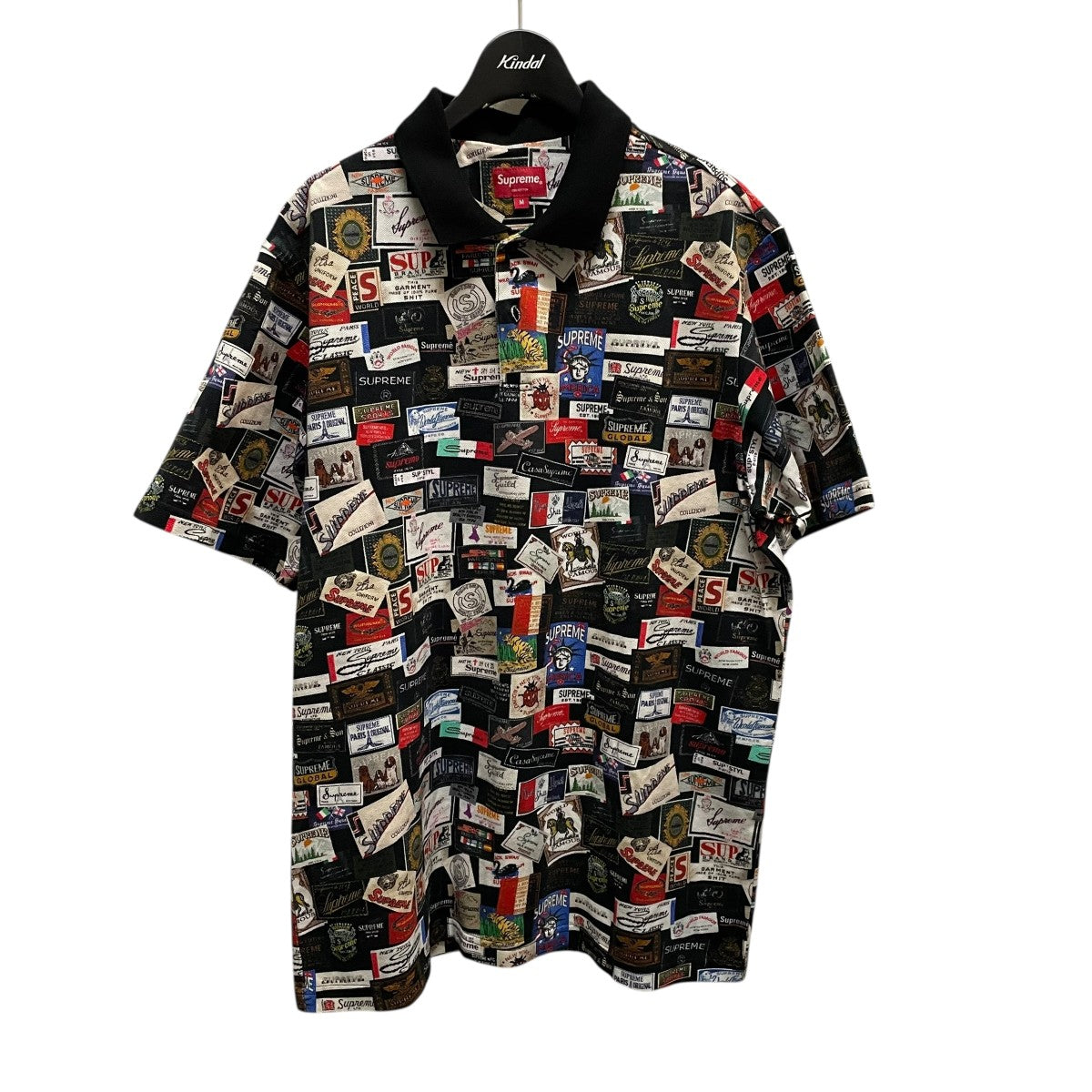 supreme ポロシャツ　Mサイズ Supreme(シュプリーム) Multi Stripe Poloポロシャツ グリーン