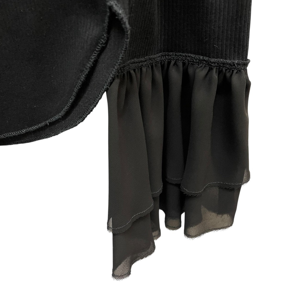 Ribbed Frill Cuffカットソー