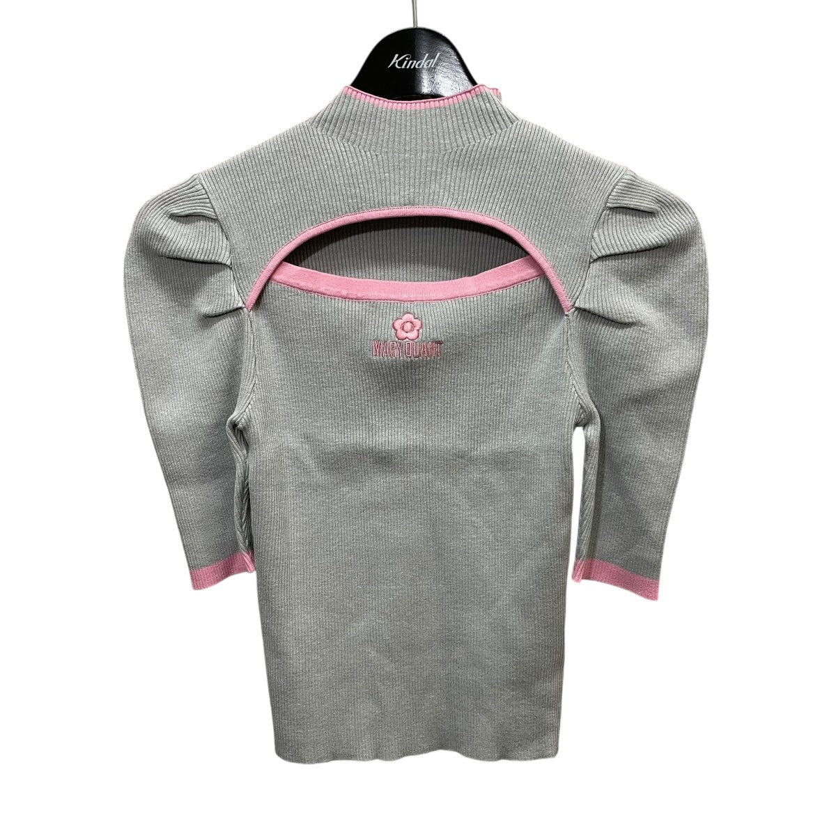 MARY QUANT ×MERCURYDUO バイカラーカットアウトリブニット 古着・中古-1枚目のアイテム画像
