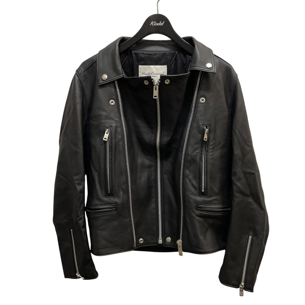 UNDERCOVER パッチワークダブルレザージャケット 06ss T期 UNDERCOVER パッチワークダブルレザージャケット