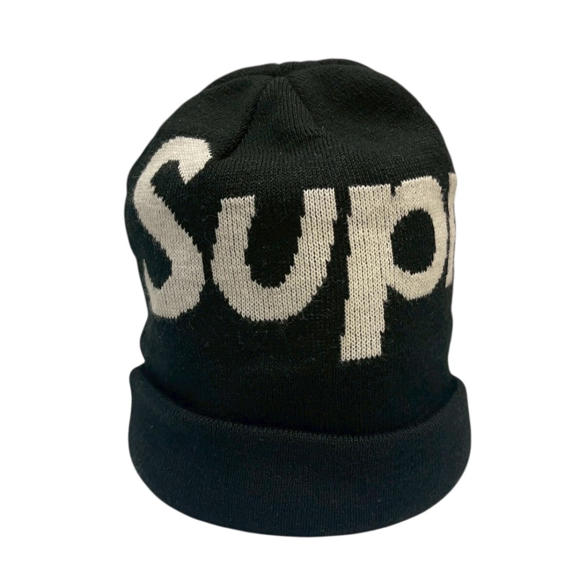 Supreme(シュプリーム) Big Logo Beanieニット帽 ブラック