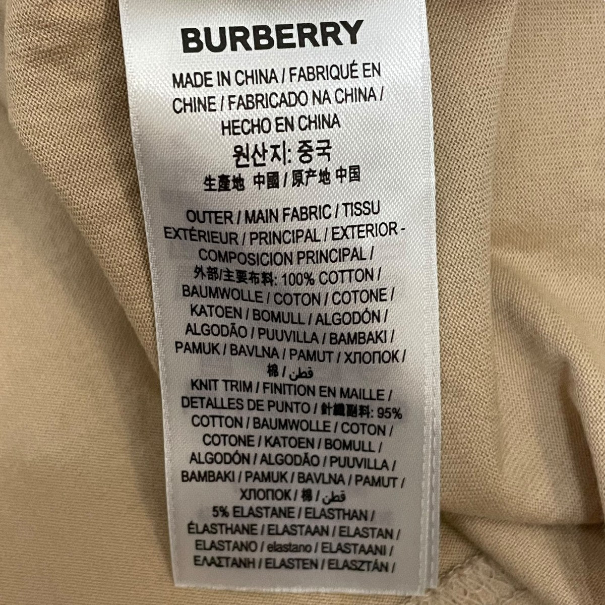 BURBERRY(バーバリー) MOTIF LOGO PRINT TEE シャツ 8051401