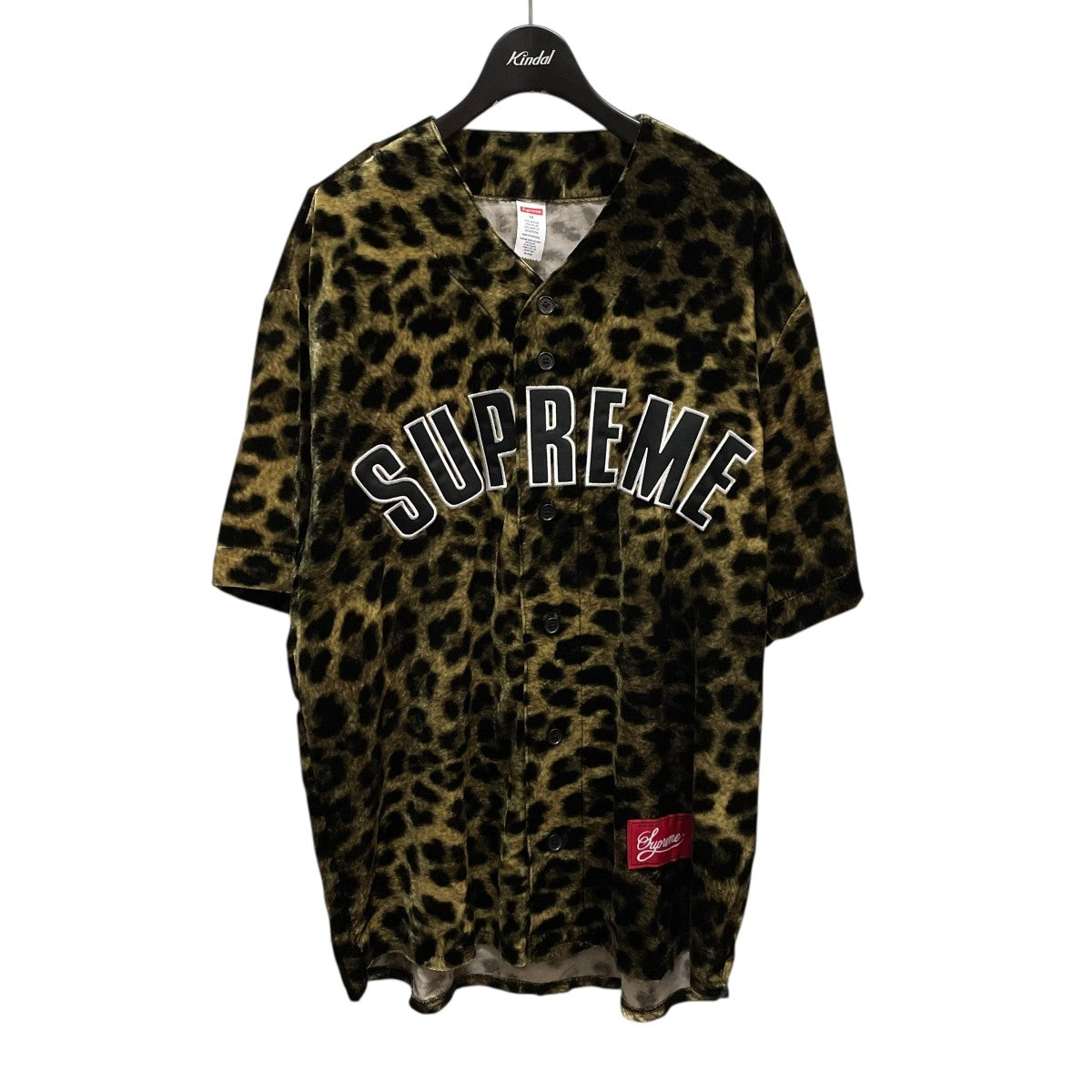 Supreme 25SSVELVET BASEBALL JERSEYベースボールシャツ 古着・中古-1枚目のアイテム画像