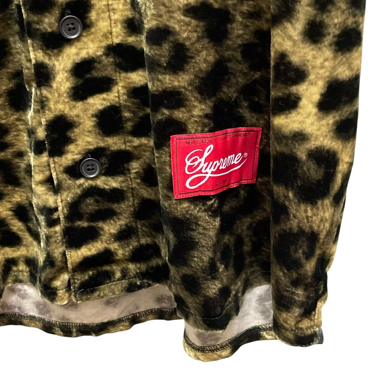 Supreme 25SSVELVET BASEBALL JERSEYベースボールシャツ 古着・中古-4枚目のアイテム画像