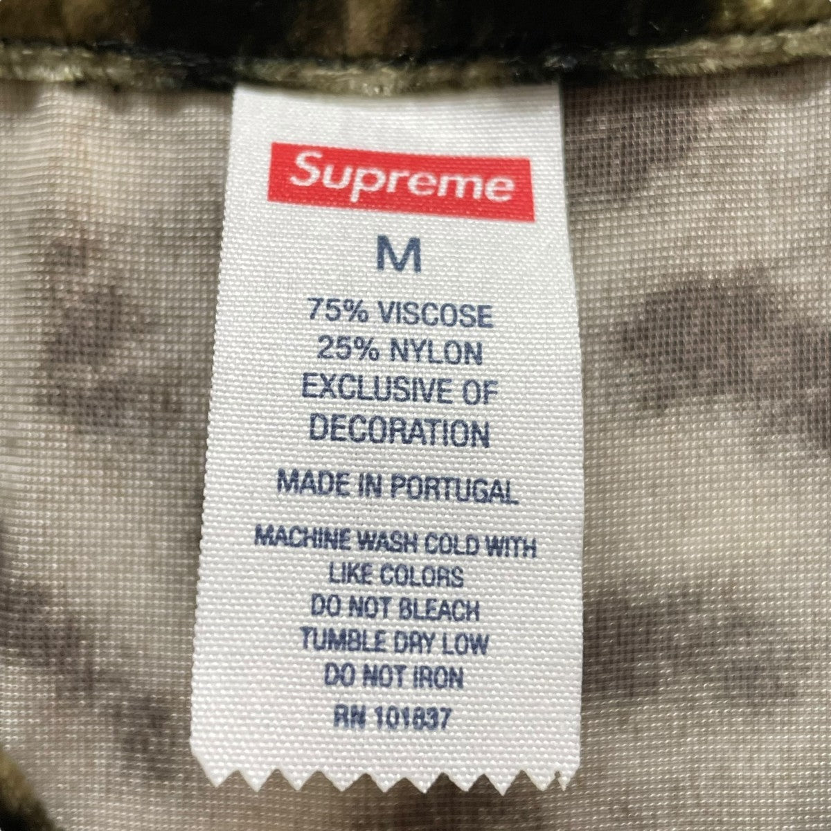 Supreme 25SSVELVET BASEBALL JERSEYベースボールシャツ 古着・中古-5枚目のアイテム画像