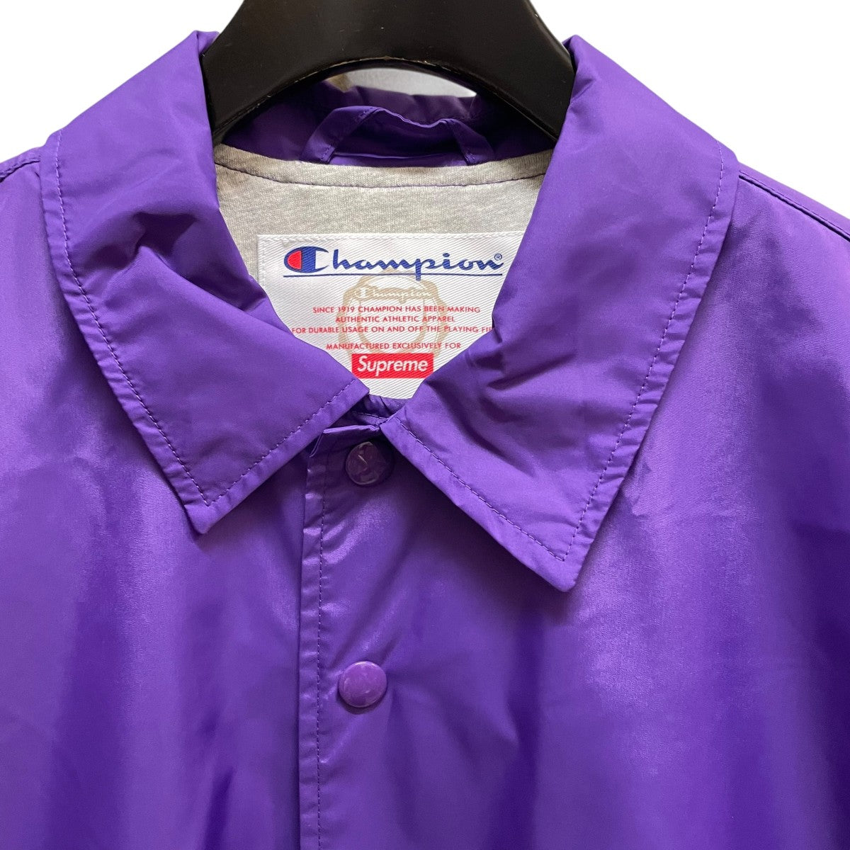 Supreme×CHAMPION 24SSコーチジャケット パープル サイズ M｜【公式
