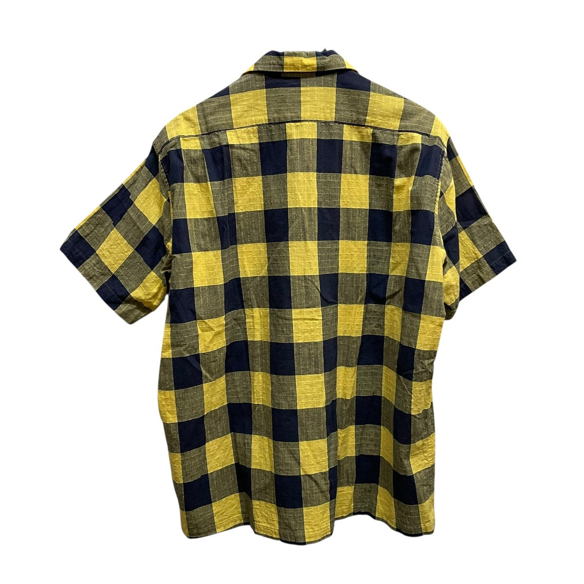 WOOLRICH S S MADRAS CHECK OPEN COLLAR SHIRT WOSI0062K 古着・中古-2枚目のアイテム画像