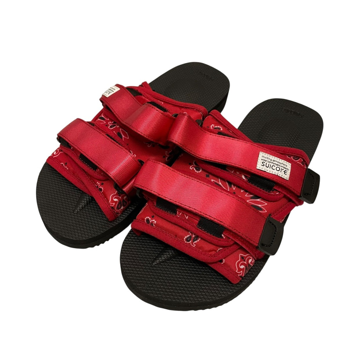 suicoke スイコック ペイズリー柄 サンダル レッド 赤 新品未使用品 suicoke スイコック ペイズリー柄 サンダル レッド 赤 新品未