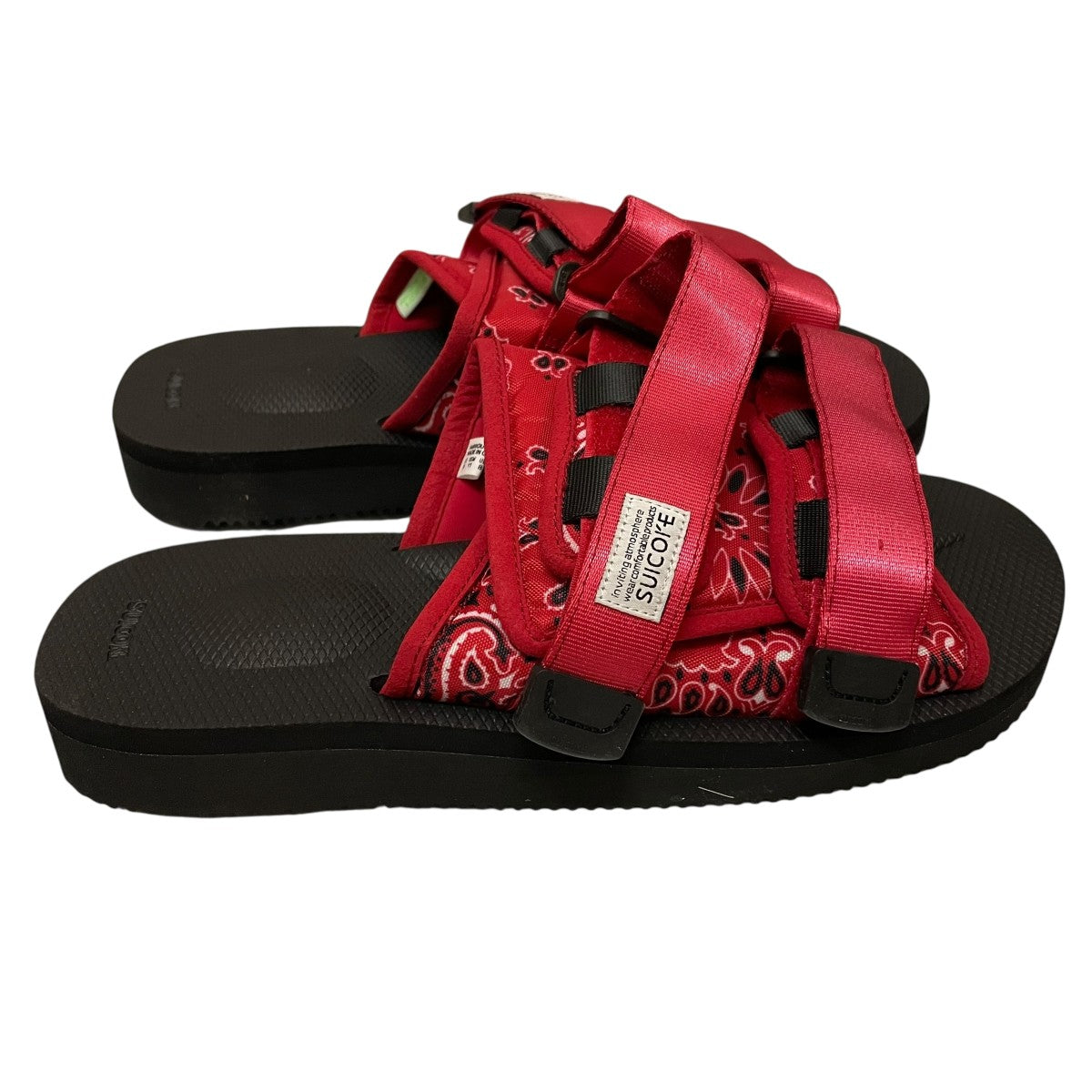 suicoke スイコック ペイズリー柄 サンダル レッド 赤 新品未使用品 スイコック SUICOKE サンダル メンズ MOTO-Cab レッド OG-056CAB