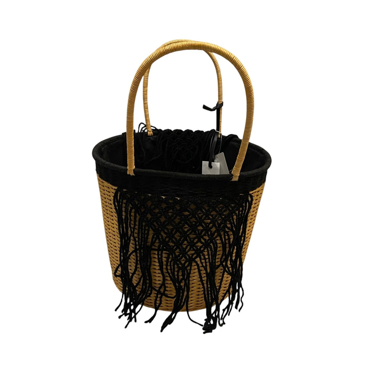 トライアングル編みかごバッグ0431254006