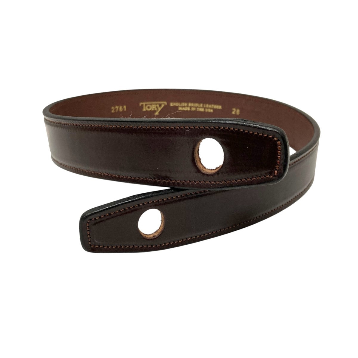 TORY LEATHER Scarf Belt Bレザーベルト2761 古着・中古-1枚目のアイテム画像