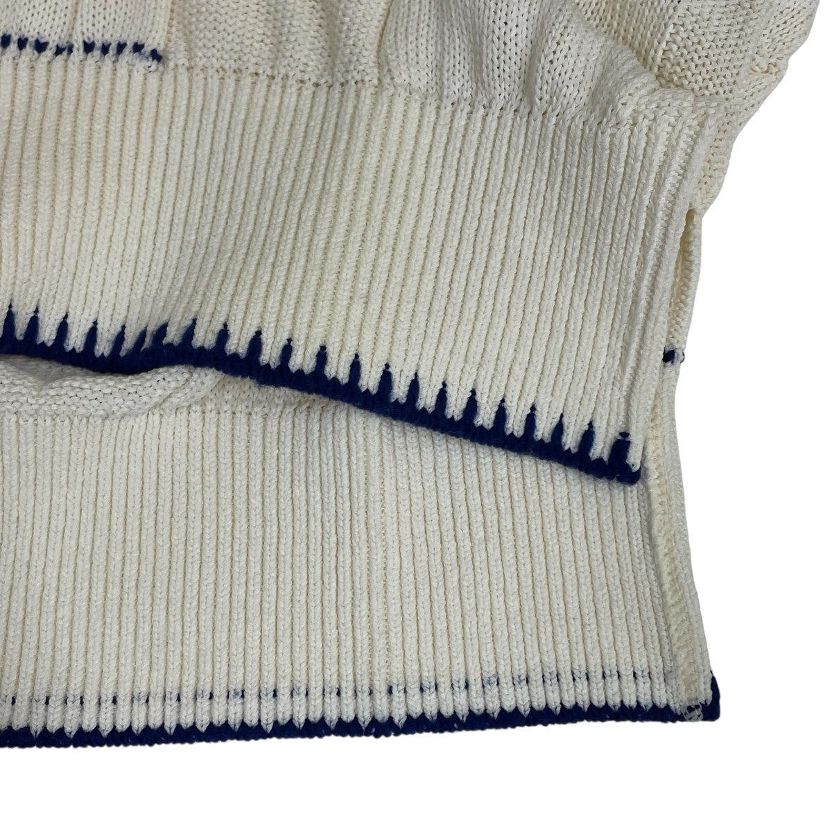 COOHEM STITCH WORK KNIT VEST コーヘン Coohem(コーヘン) STITCH WORK KNIT VESTニットベスト ホワイト