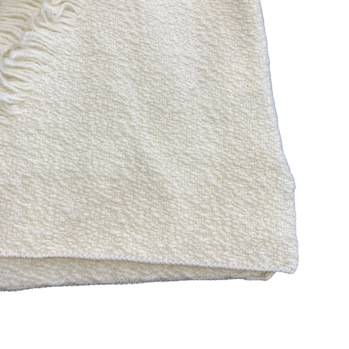 KNIT122 カットジャガードフリンジ チュニック長袖ニット